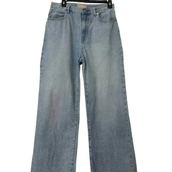 Everlane The Summer Wide Leg Jean Light Wash High Rise Women’s 28 - Picture 3 of 12